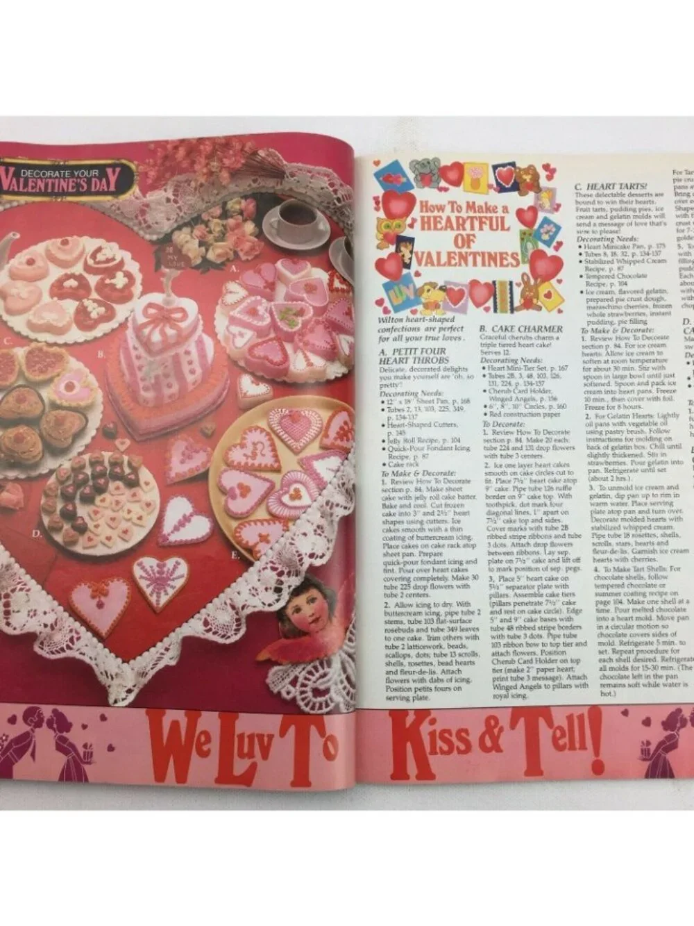 Vintage Wilton Cake Decorating Yearbook 1982 Patterns Designs Baking Book